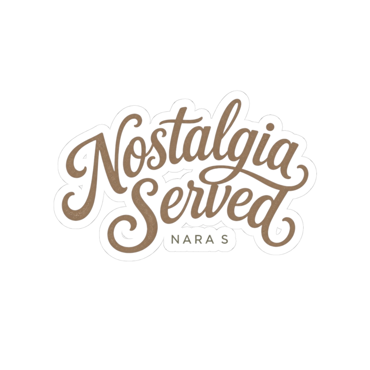 Nara Smith "Nostalgia Served" Sticker - alternate angle 1, merchandise