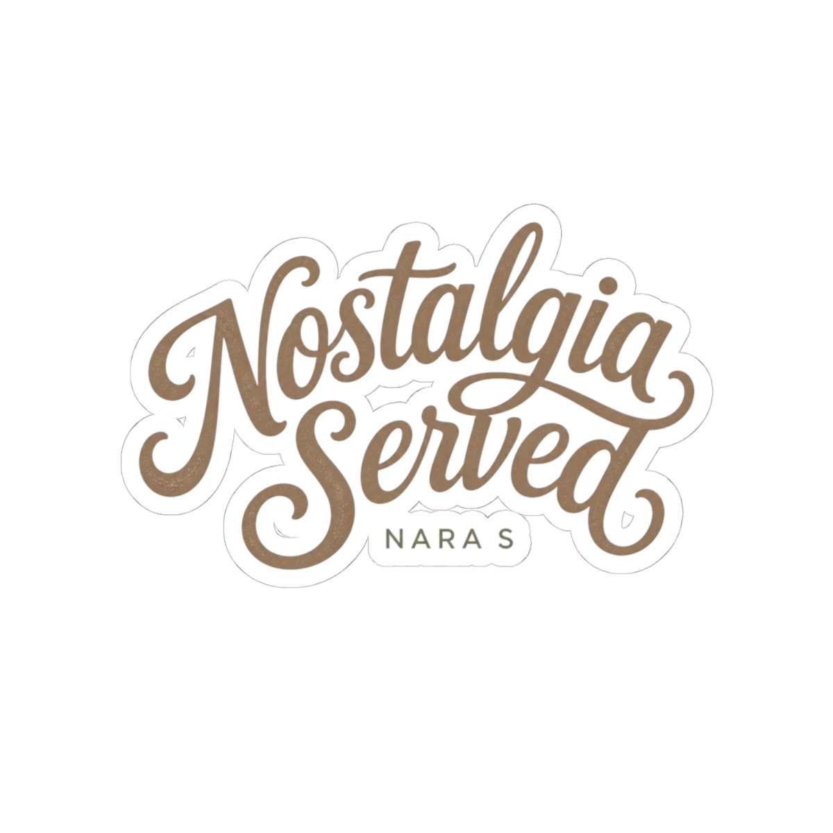 Nara Smith "Nostalgia Served" Sticker - alternate angle 2, merchandise
