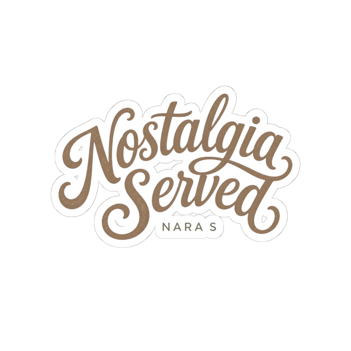 Nara Smith "Nostalgia Served" Sticker - Nara Smith official Stickers merch